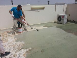 عزل الأسطح بالمشمع